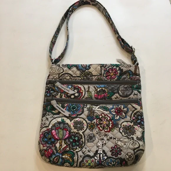 Vera Bradley | Gray Crossbody With Multi Color Star Wars & Floral Print - Picture 10 of 15